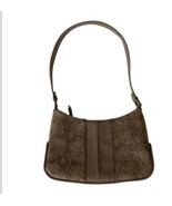 Liz Claiborne Small Shoulder Hand Bag Y2K Faux Leather Etched Roses NWOT - £14.15 GBP