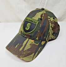 Seattle Mariners New Era 9Twenty Green Camo Patch Hat Cap Strapback - £14.98 GBP