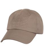 Tactical Operator Cap Embroidered USA Flag Military Contractor Hat Khaki... - $20.64 CAD