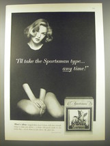 1956 Richard Hudnut Sportsman Shaving Lotion Advertisement - $18.49