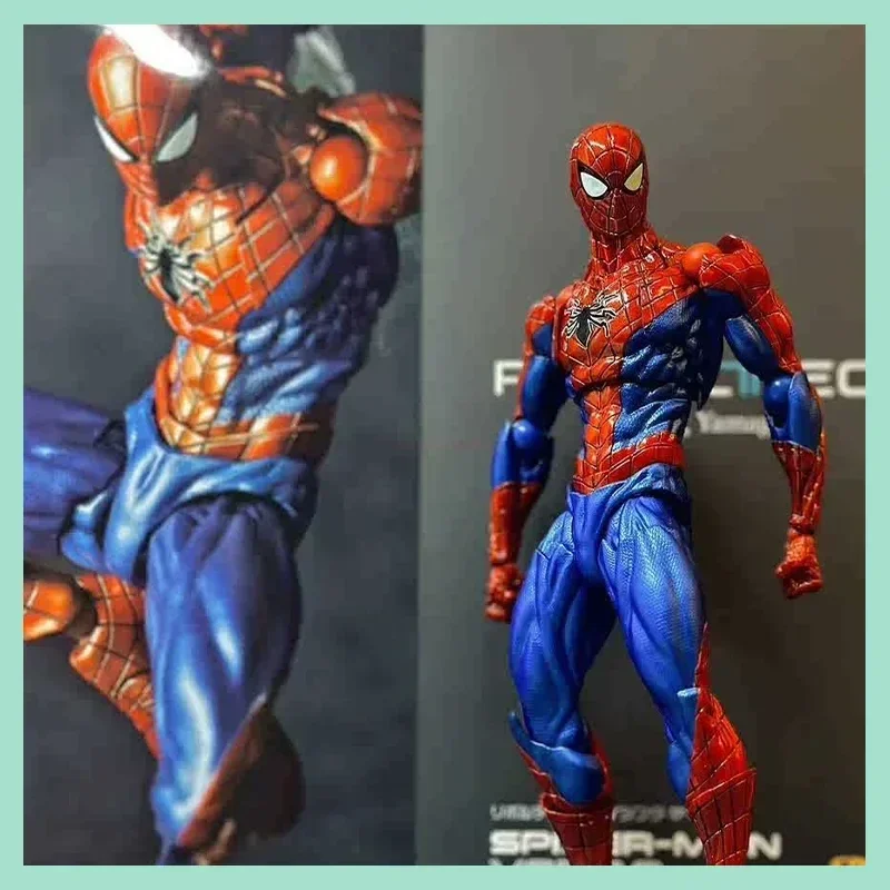 In Stock 16cm Spiderman Peter Parker Anime Figure Kaiyodo Amazing Yamaguchi 2.0  - $35.29