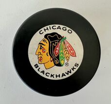 VINTAGE CHICAGO BLACKHAWKS NHL Officially LICENSED SOUVENIR PUCK  BY ING... - $11.88