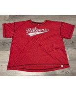 Colosseum Womens XXL Rutgers Scarlet Knights Red Light Weight Tee - $14.50