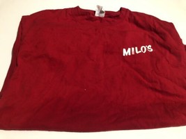 Milo’s The Original Employees T Shirt L Workwear Red DW1 - £7.96 GBP