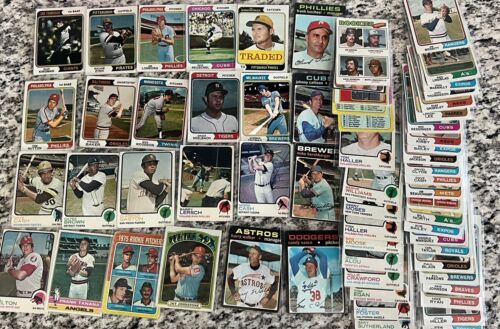 1974 Topps baseball partial set shops