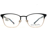 Vera Bradley Eyeglasses Frames Jaycee Garden Grove GGR Black Rose Gold 4... - $138.59