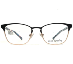Vera Bradley Eyeglasses Frames Jaycee Garden Grove GGR Black Rose Gold 49-17-135 - £108.89 GBP