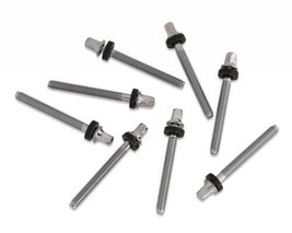 PDP 12-24 Standard Tension Rods, Chrome, 50mm, 8 Pack - £6.17 GBP