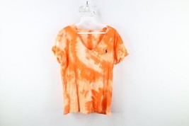 Vintage Ralph Lauren Womens XL Distressed Acid Wash Short Sleeve V-Neck ... - £19.37 GBP