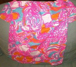 Lilly Pulitzer Wiley Ruffle Tube Top Shorley Blue Feeling Tanked Size Small - $37.92