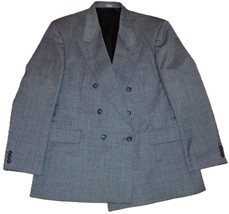 HAGGAR IMPERIAL Suit Coat Men&#39;s 44 Athletic Fit Double Breasted - $54.74 CAD