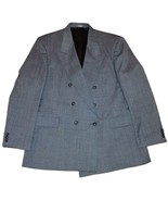 HAGGAR IMPERIAL Suit Coat Men&#39;s 44 Athletic Fit Double Breasted - $760.08 MXN