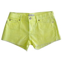 7 For All Mankind Cut off Colored Denim Jeans Shorts size 28 in Yellow - $48.51