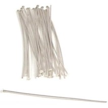 25 Head Pins Sterling Silver Bead Hat 21 Gauge 2&quot; - £16.01 GBP