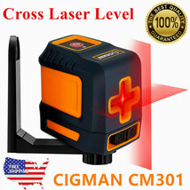 CM-301 Red Line Cross Laser Level 15m/50ft Self-Leveling for Interior DIY Design - £23.32 GBP