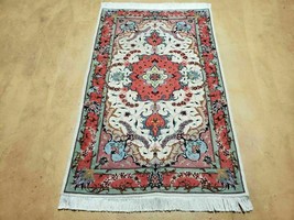 3x4 Fine Handmade Authentic Floral Allover Top Quality Oriental Wool Silk Rug - £802.81 GBP