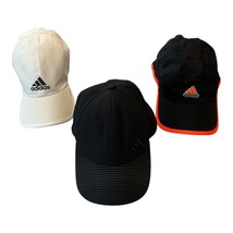 Set of 3 Adidas Baseball Hats – AEROREADY, A-FLEX, Mesh – White &amp; Black ... - $24.00