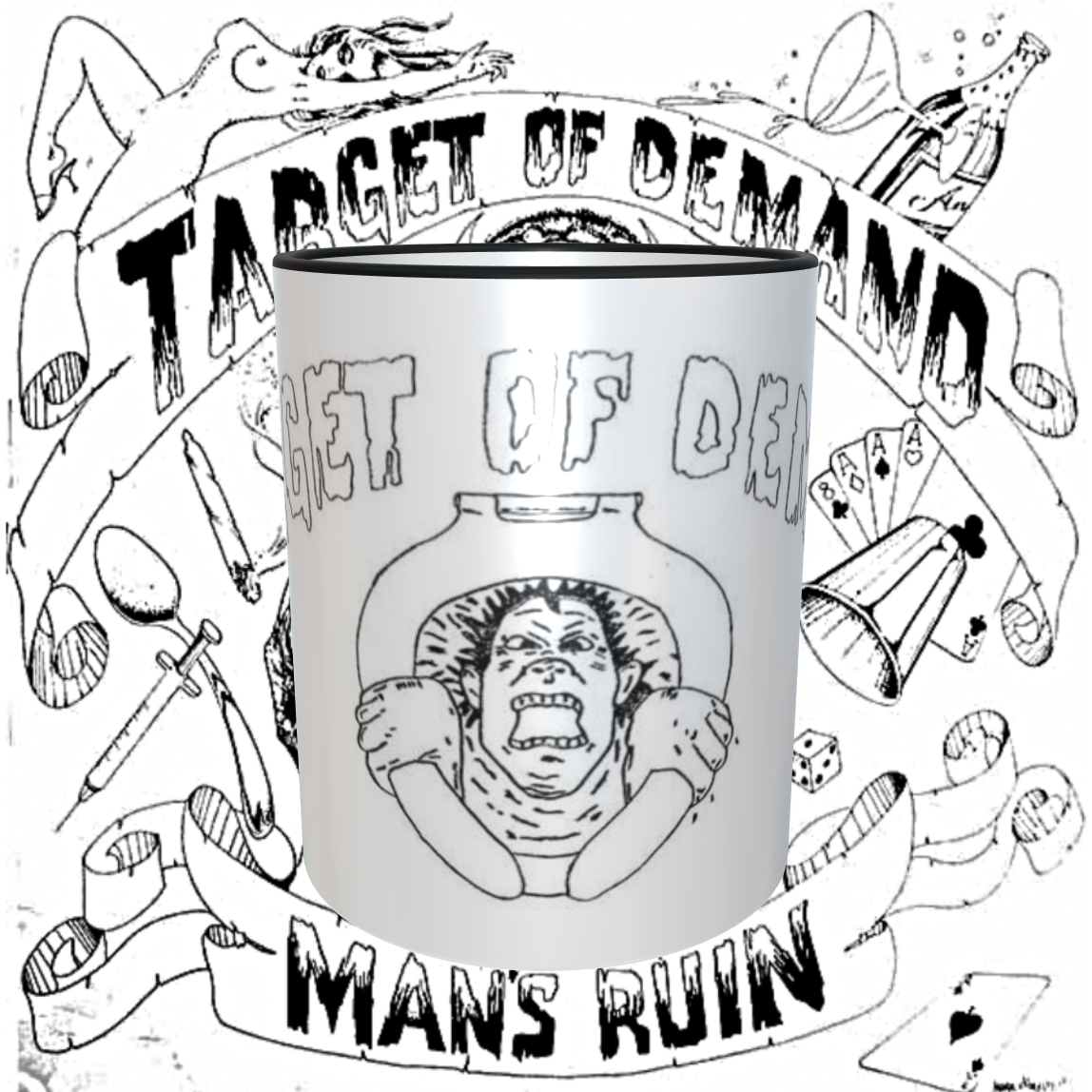Primary image for Target Of Demand T.O.D. Mans Ruin Version #2 11oz Coffee Mug NEW Dishwasher Safe
