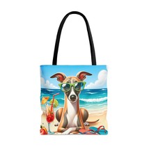 Tote Bag, Dog on Beach, Whippet, Tote bag, 3 Sizes Available, awd-1252 - £22.57 GBP+