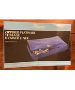 Hagerty Zippered Flatwear Storage Drawer Liner 19x12x2 1/2 New Old Stock - $49.49