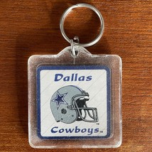 Vintage Dallas Cowboys Plexi Keychain 2 x 2 inch Square - £13.84 GBP