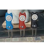 St Andrews Metal Easy Open Divot Tool Variety Colors - with Ball Marker ... - $21.88 CAD