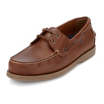 Dockers Men&#39;s Castaway Boat Shoe Brown Leather Size 9 Wide - $39.59