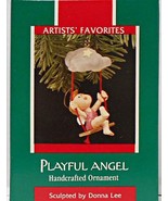 Playful Angel Handcrafted Christmas Ornament 1989 - £9.91 GBP