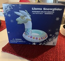NIB Llama Inflatble Snowglider Tube Winter Sled Rider Snowtube Kids Ages... - £19.73 GBP