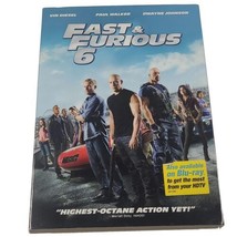 Fast &amp; Furious 6 DVD Vin Diesel Dwayne Johnson Brand New Sealed W Slipcover  - £3.98 GBP