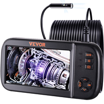 Triple Lens Endoscope Camera, 4.5&quot; IPS Industria Borescope Inspection Camera wit - £130.02 GBP