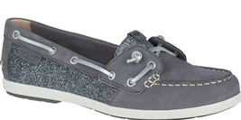 Sperry Top-Sider Women&#39;s Coil Ivy Dark Grey Leather Sparkle Boat Shoes S... - £32.41 GBP+