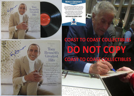 Tony Bennett signed Greatest Hits album vinyl record COA exact proof Beckett BAS - £623.22 GBP