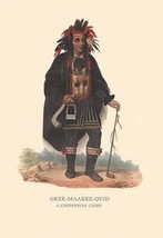 Okee-Maakee-Quid (A Chippewah Chief) by Mckenney &amp; Hall - Art Print - £17.42 GBP+