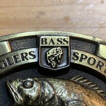 Vintage Collectible Bass Anglers Sportsman Society 1993 USA Belt Buckle - $24.75