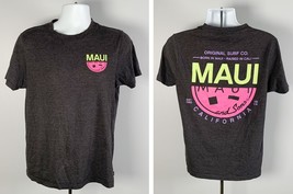 Maui and Sons Surf Co Born in Maui Raised in California T Shirt Mens Medium - $21.73