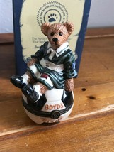 The Bearware Potteryworks le Bearmoge Collection Boyd’s Bear on Soccer B... - $13.09