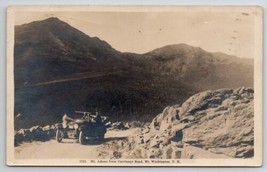 Mt Adams From Carriage Road Mt Washington NH RPPC Old Car  Postcard T22 - £15.38 GBP