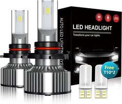 9006/HB4 LED Headlight Bulb, 1+1 Upgrade High Low Beam/Fog Light with 2Pcs T10, - £22.77 GBP