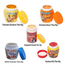 Combo Pack of 5- 40 Gms Hari Darshan Chandan Tika, Sandalwood for Forehead - $37.36