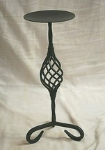 Wright Iron Twisted Metal Candlestick Candle Holder Home Mantel Centerpi... - $32.66