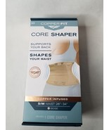 COPPER FIT Core Waist Belt Trainer Shaper Women Beige S/M Waist 26&quot;-34&quot; ... - £15.25 GBP