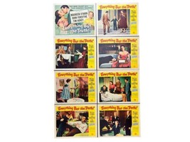 Vintage 1956 Everything But The Truth Maureen O&#39;Hara Movie Lobby Title Cards 8 - £73.41 GBP