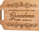 Gifts for Grandma - Engraved Bamboo Cutting Board - Mothers Day Gifts fo... - £17.23 GBP