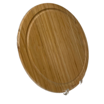 NuWave Oven Pizza Bamboo Wood Round Cutting Board 14 Inch New Sealed - £14.18 GBP