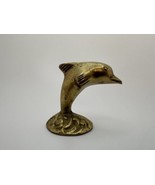 Vintage Brass Dolphin Paperweight Desk Decor 2.25 inches NB2 - €12,37 EUR
