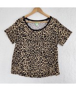 Cheetah Leopard Animal Print Sleep Shirt Women&#39;s Large - £10.89 GBP