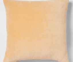 Cotton Velvet Square Throw Pillow Gold - Threshold - £12.03 GBP