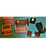 Hall&#39;s Doll House Furniture 8 Pice Set - $652.42 MXN