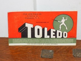 Vintage Toledo Star Auto Parts Advertising Blotter Card - $221.44 MXN